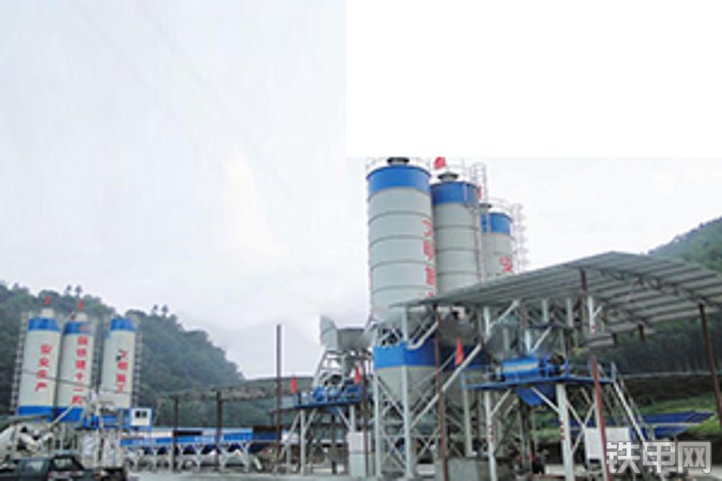 南安长盛HZS25混凝土搅拌站整机外观