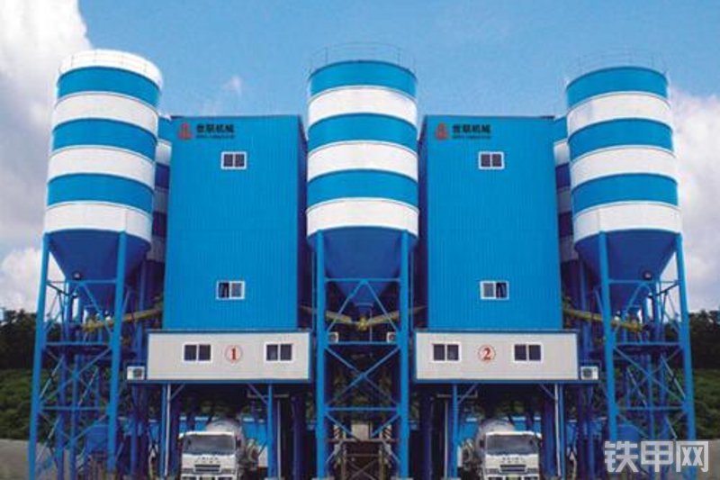中建世联HLS270混凝土搅拌站整机外观