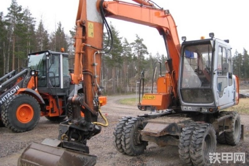 日立ex60wd-2轮式挖掘机