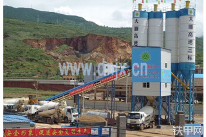 东南机械hzs180t混凝土高铁站