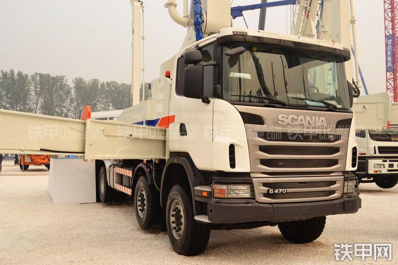 中联重科ZLJ5530THBK 63K-6RZ斯堪尼亚泵车整机外观