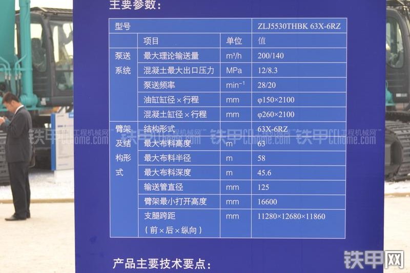 中联重科ZLJ5530THBK 63K-6RZ斯堪尼亚泵车整机外观