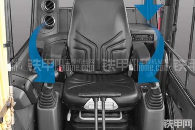 现代R55i挖掘机局部