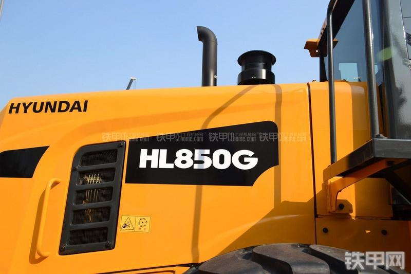 现代HL850G装载机局部