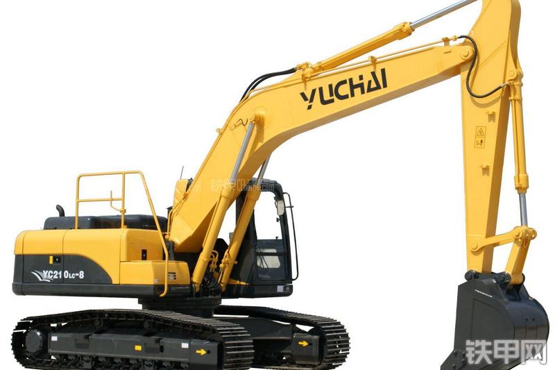 玉柴YC210LC-8挖掘机整机外观