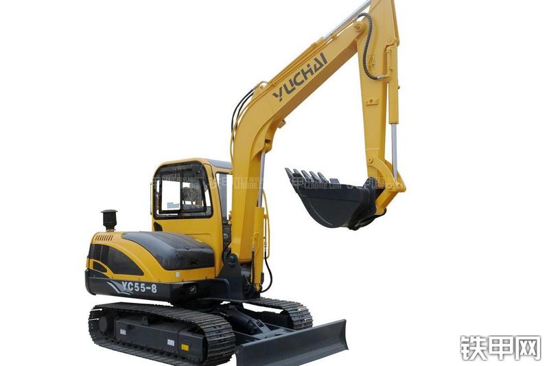 玉柴YC55-8挖掘机整机外观