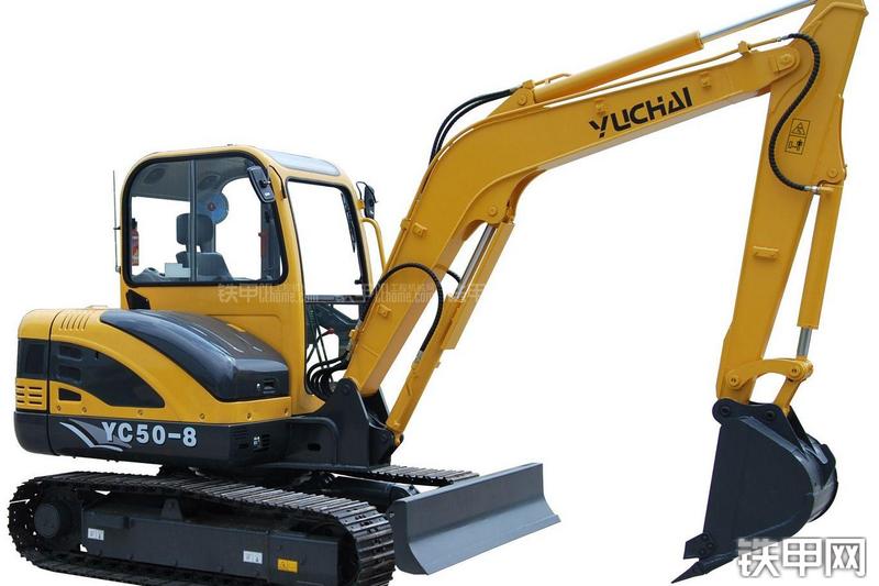 玉柴YC50-8挖掘机整机外观