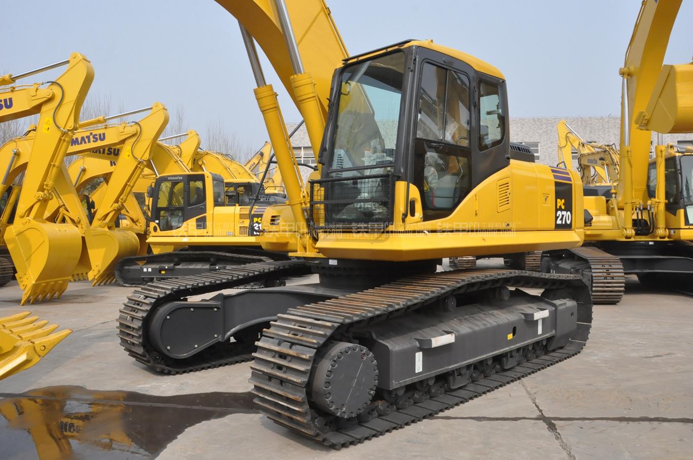 小松pc270-7挖掘机图片大全_小松pc270-7整机外观照片-铁甲工程机械网