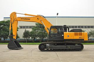 现代R455LC-7挖掘机整机外观