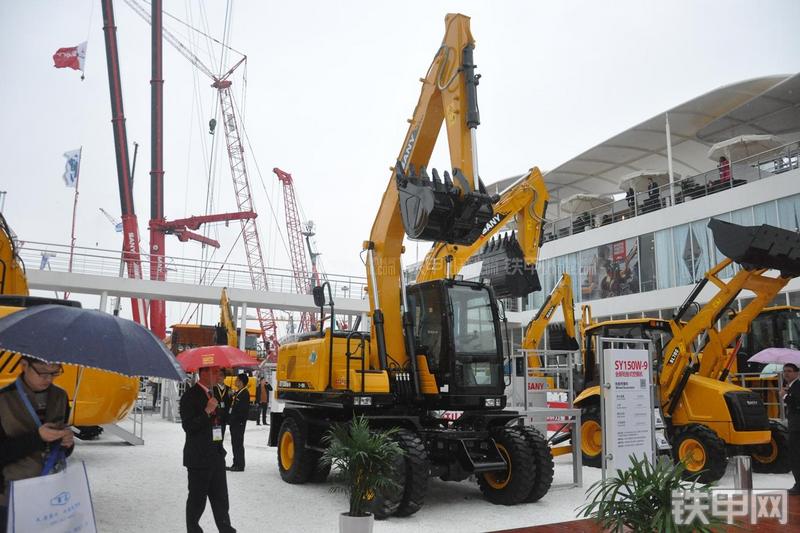 三一重工SY150W-9挖掘机整机外观