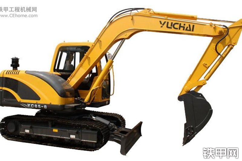 玉柴YC85-8挖掘机整机外观