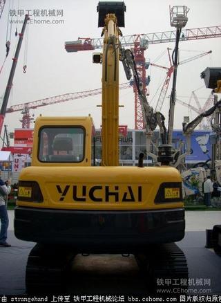 玉柴YC85-8挖掘机整机外观