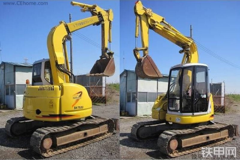 住友SH75XU-3挖掘机整机外观