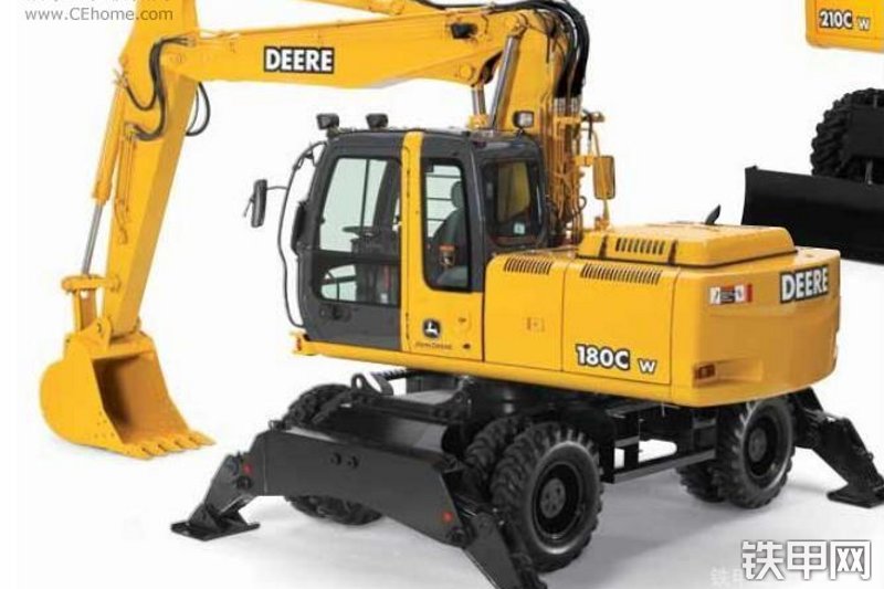 约翰迪尔180CW挖掘机整机外观