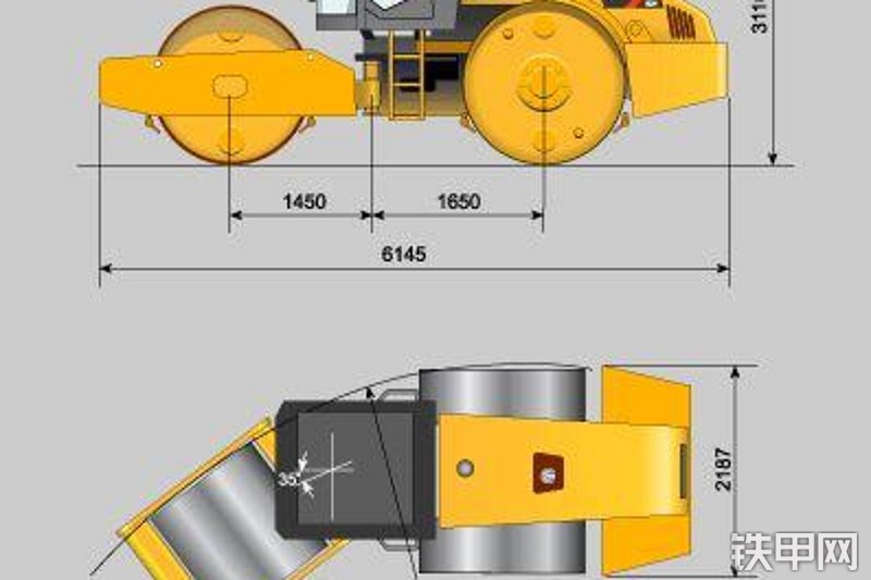 柳工624压路机整机外观