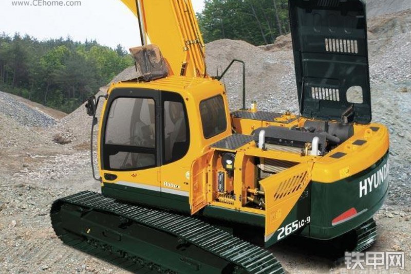 现代R265LC-9挖掘机局部
