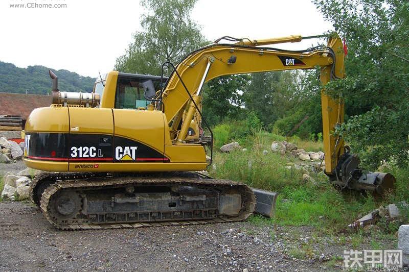 卡特彼勒312C挖掘机整机外观