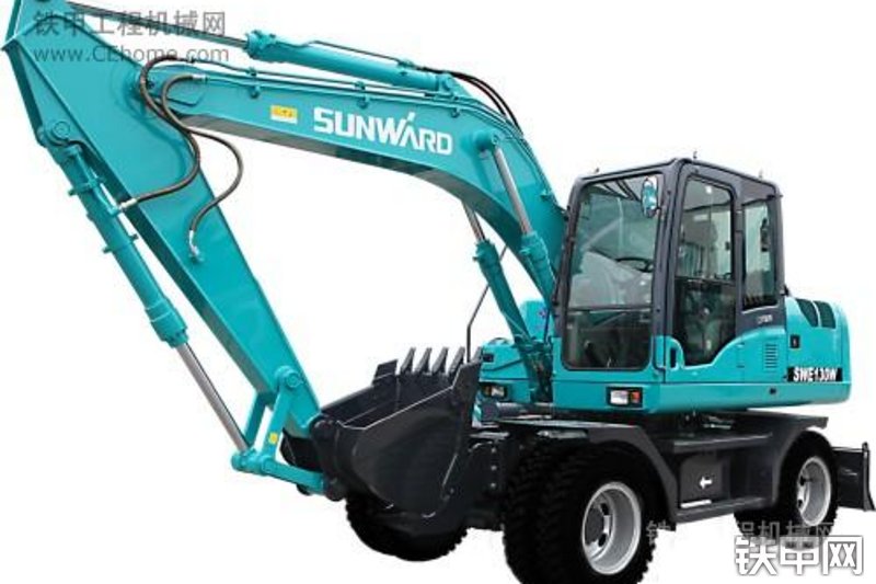 山河智能SWE130W挖掘机整机外观